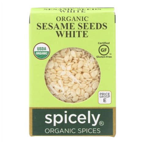 Spicely Organics Organic Sesame Seed White Case Of 6 045 Oz