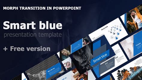 Free Smart Blue Business Presentation Template Just Free Slide