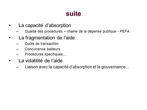 EFFICACITE DE LAIDE Eléments théoriques et critiques Bamako février