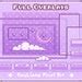 Twitch Overlays With Starry Sky And Moon In Pastel Color Dreamy Lunar