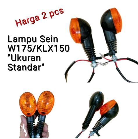 Lampu Sein W175 KLX NINJA 250 OLD Hitam Mika Kuning Lazada Indonesia