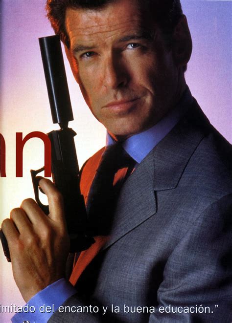 Pierce Brosnan Files The World Is Not Enough Publicity Photos