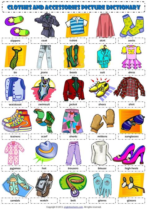 El Mundo De C Clothes Atividades De Ingles Atividades Ingleses