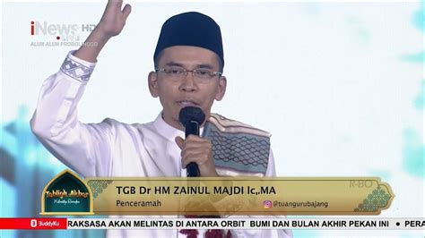 Tausiah Bersama Tgb Hm Zainul Majdi Pada Acara Tablig Akbar Di