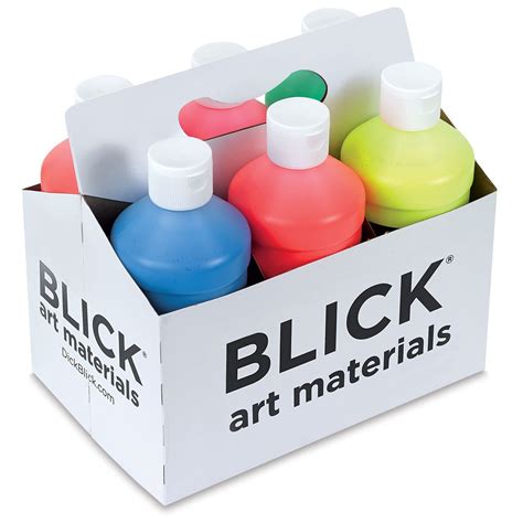 Blick Premium Grade Tempera Set Of Fluorescent Colors Pints Michaels