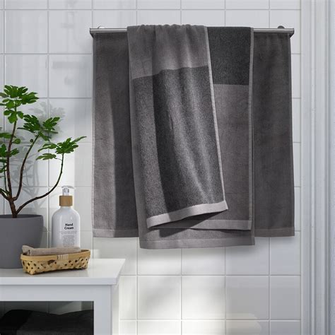 HimleÅn Bath Towel Dark Greymélange 70x140 Cm Ikea