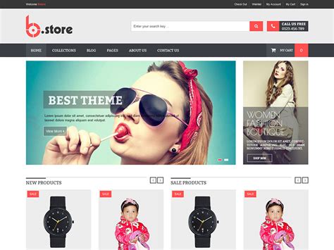 BStore - Responsive eCommerce Shopify Theme | Fashion store, Best ...