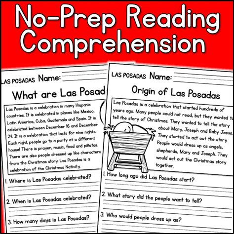 Las Posadas Holidays Reading Comprehension Passages K 2 Made By Teachers