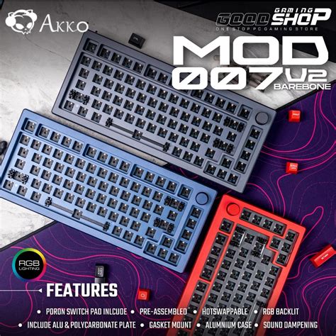 Jual Akko Mod 007v2 007 V2 Hot Swappable Mechanical Barebone Shopee Indonesia