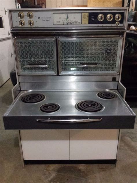 Vintage Early 1960s White Electric Frigidaire Custom Imperial Flair Stove Oven Stove Oven