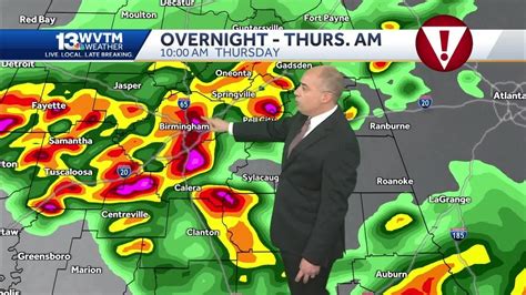 Alabama Alert Day Storms Overnight Into Thursday And Again Thursday Night Could Be Severe With