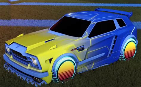 Rocket League Cobalt Fennec Design With Cobalt Mainframe Sunset