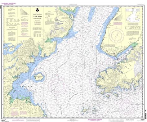 Noaa Nautical Chart 16640 Cook Inlet Southern Part Nautical Chart