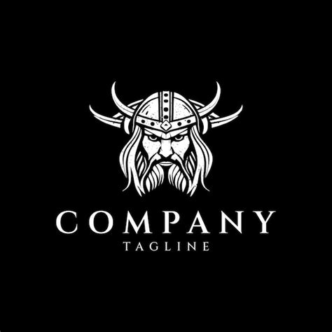 Premium Vector Viking Helmet Logo Design Vector Illustration