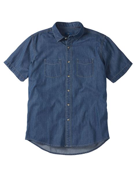 Short Sleeve Denim Shirt At Cotton Traders