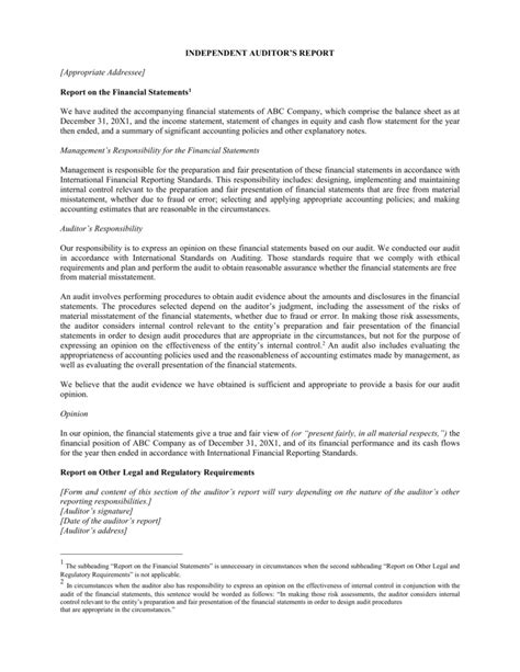 Example Of A Management Representation Letter