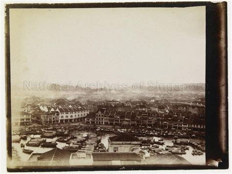 View Of Boat Quay Singapore C1900 1906 Singapore Quay Boat