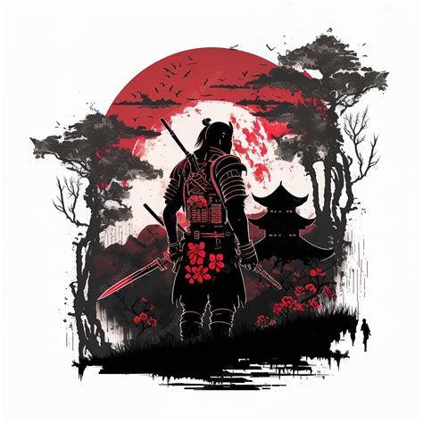 Premium Photo Japanese Samurai Illustration Digital Art Style