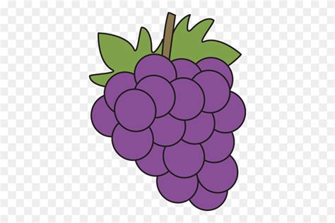 Purple Grapes Cliparts - Bunch Of Grapes Clipart - FlyClipart