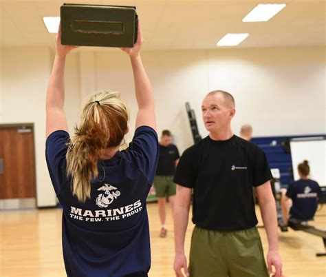 Female Us Marine Corps Poolees Endure Dep Workout Buckley Space