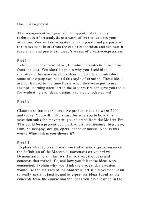 Unit Assignmentthis Assignment Will Give You An Opportunity T Docx