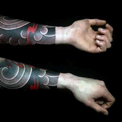 47 Cool Japanese Cloud Tattoo Designs for Men