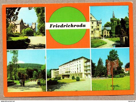 Friedrichroda 5 BRD DDR Zeit AK Friedrichroda Schloß