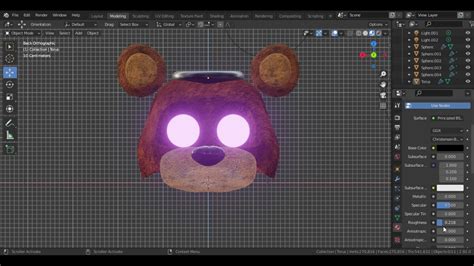 Blender FNaF Speed Modeling Stylized Freddy Part 1 YouTube