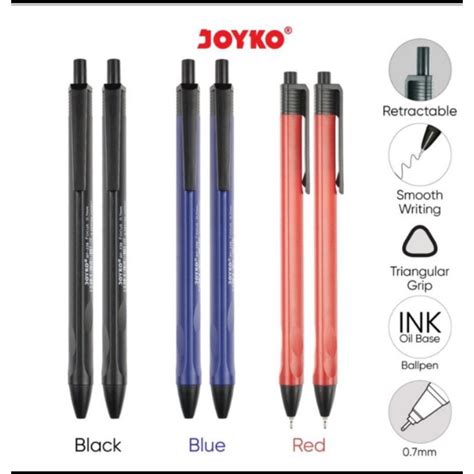 Jual Joyko Bolpen Bolpoin Joyko BP 338 Vokus 0 7 Ball Pen 1pcs