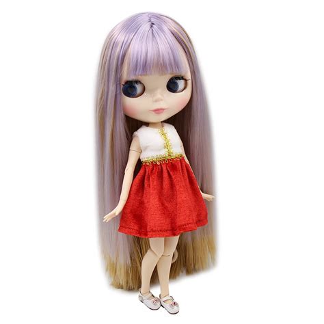 Blyth 1 6 Nude Doll White Skin Glossy Face With Bangs Fringe Joint Body