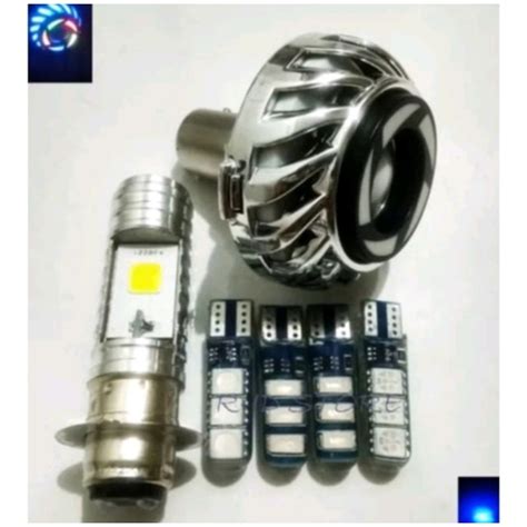 Jual PAKET HEMAT LAMPU VARIASI 3IN1 LAMPU UTAMA LED 2 SISI AC DC