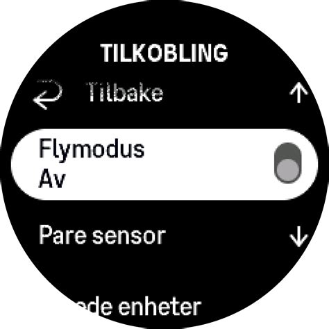 Suunto Vertical Impostazioni Modalità aereo