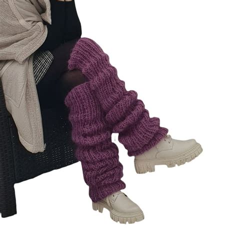 Leg Warmers For Women 80s Ribbed Knit Leg Warmer Womens Long Leg