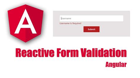 Reactive Form Validation Angular Reactive Form Validation Angular Tutorial Angular