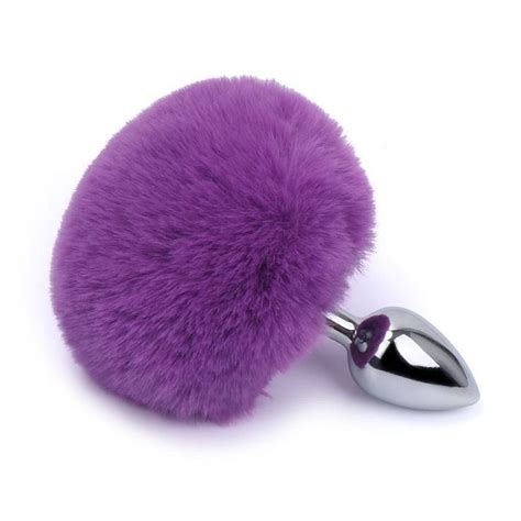 Plug Anal em Aço Pompom de Coelho Tamanho M SI Sexy Import