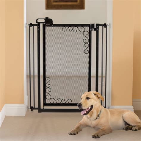 Tall One Touch Metal Mesh Dog Gates | Tall Dog Gate | Metal Pet Gates ...