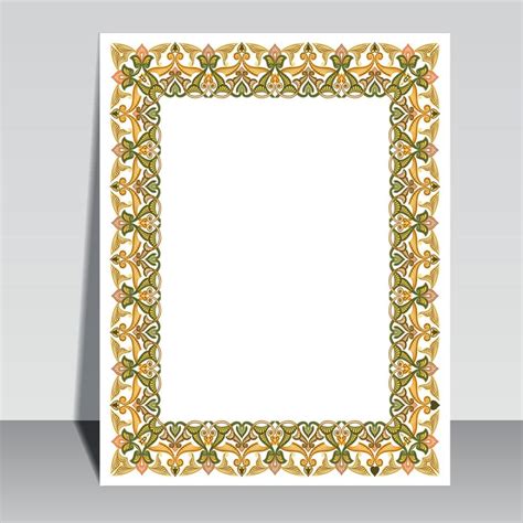 Islamic Book Cover Design Arabic Frame Border 15416928 Vector Art At Vecteezy