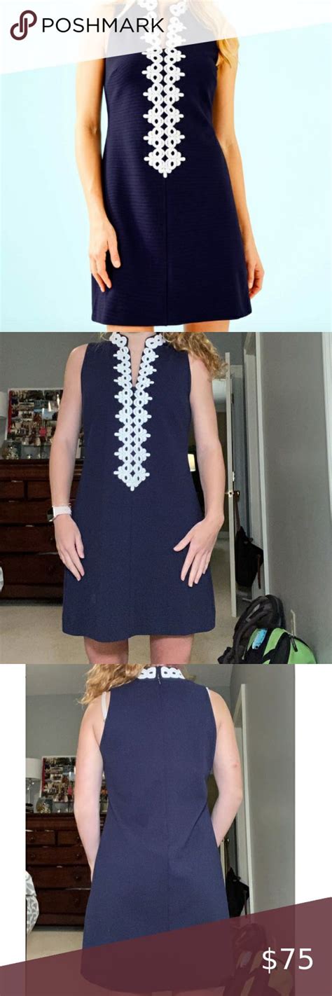 Navy Lilly Pulitzer Dress In 2020 Lilly Pulitzer Dress Lilly