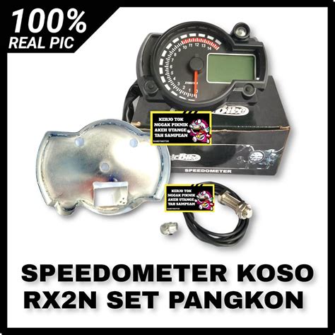 SPEEDOMETER SPIDO METER DIGITAL KOSO RX2N UNIVERSAL MEREK MOS SET