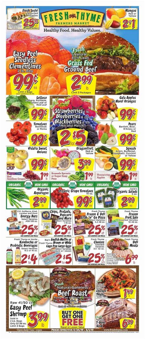 Fresh Thyme Ad Apr 24 May 1 2019 Weeklyads2