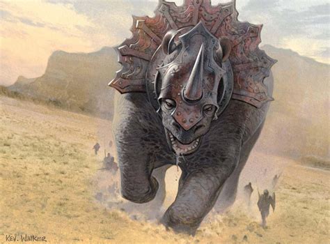 The Second Siege Rhino By Kev Walker Rhino Art Creature Design