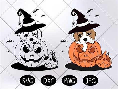 Сute Ghost Dog Svg Boo Svg Halloween Graphic By Celestialillustart