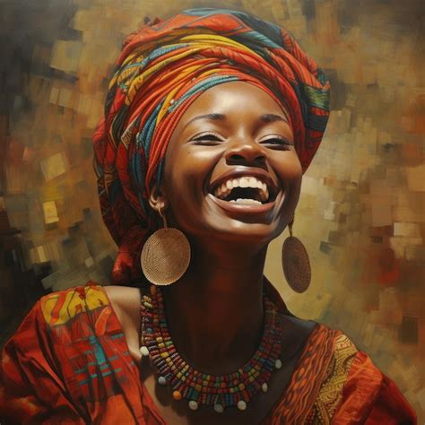 Premium Ai Image Happy African Women