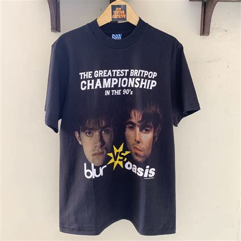 Rare Blur Vs Oasis Battle Britpop X Fanmade X Britpop Tee Bootl Grailed