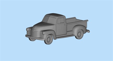 3d File 1951 Pickup 3100 3d Printed Cars Old Pickup 👴 ・3d Printing Idea