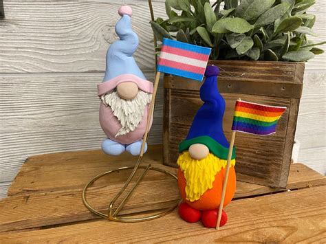 LGBTQ Pride Ornament Pride Gnome Rainbow Ornament Gay Pride Etsy