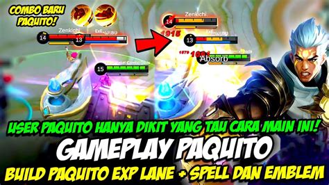 Cara Main Paquito Season 25 Build Paquito Spell And Emblem Paquito