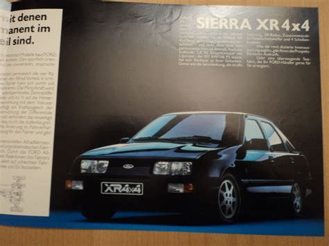 Prospekt Ford Sierra Xr X Und Scorpio X Kaufen Auf Ricardo