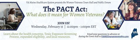 Va Maine Health Care The Pact Act What Does It Mean For Women