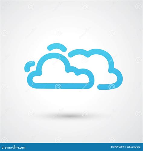 Icono De La Nube Ilustraci N Del Vector Ilustraci N De Objetos